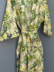 ชุดคลุมกิโมโนผ้าฝ้ายลายดอกโบโฮ สไตล์คาฟตัน สำหรับงานเทศกาล หรือใส่สบายๆ ในชีวิตประจำวัน - Product Image 2