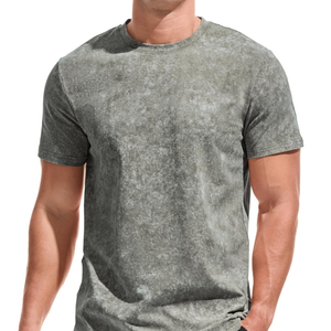 Camiseta de Hombre con Lavado Ácido a Precio Razonable, Nueva Moda, Tejido Duradero y Ligero, Superventas, Tendencia Actual - Product Image 1
