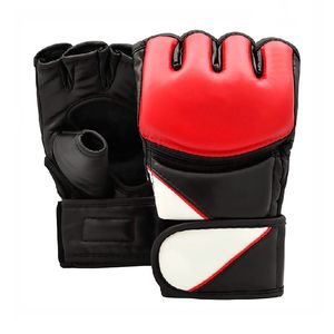 ถุงมือชกมวย UFC แบบสั่งทำพิเศษ ปิดด้วยแถบตีนตุ๊กแก หนังวัวแท้ 100% สำหรับฝึกศิลปะการต่อสู้สำหรับผู้ใหญ่ - Product Image 5