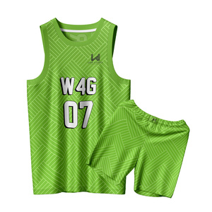 Custom Men's Basketball Jersey Shorts Set <b>Heat</b> Transfer Printed 100% Polyester Breathable Mesh Moisture Wicking Quick Dry O Neck - Product Image 5