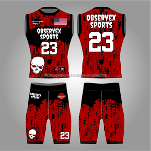 7v7 Uniform <b>Compression</b> Fit 7on7 Custom Made High Quality Flag Football Uniforms Breathable Sublimated 7 v 7 Jerseys - Product Image 1