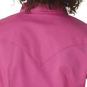 Pink Long Sleeve Button Down Casual <b>Shirt</b> <b>Men's</b> Solid Color Cotton Poplin Full Sleeve <b>Western</b> Style <b>Shirts</b> Spring Wear - Product Image 4