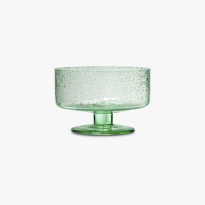Articles en verre solide recyclé ambré à bulles, faits à la main, durables et décoratifs pour la maison et la salle à manger, design élégant - Product Image 1