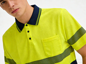 Camiseta Polo de Seguridad de Poliéster con Diseño Personalizado, Camiseta Polo de Seguridad Reflectante Personalizada, Camiseta de Seguridad de Manga Corta de Alta Visibilidad para Verano - Product Image 3