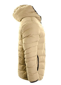 Men's Casual Winter Stand Collar Hooded Puffer Quilted Padded Bomber <b>Parka</b> Coat Zipper Solid Worsted OEM Service Available - Product Image 2