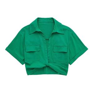 เสื้อครอปท็อปผู้หญิง สไตล์ทันสมัย ผ้าฝ้ายนุ่ม สวมใส่สบาย เหมาะสำหรับแฟชั่นประจำวัน - Product Image 5