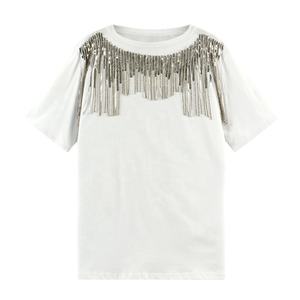 เสื้อยืดผู้ชายประดับเพชรเทียม โลโก้สั่งทำ ขายดีรุ่นใหม่ล่าสุด ดีไซน์ทันสมัย ระบายอากาศได้ดี - Product Image 6