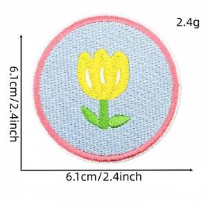 Eco Friendly Fully Embroidered Iron On Patch Custom Personalized Logo Badge Non Woven Felt Clothing Decoration OEM Factory - Product Image 6