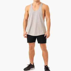 Camiseta sin mangas de gimnasio para hombre, estilo vintage, casual, al por mayor, de algodón/spandex, transpirable, de punto, de secado rápido, con cuello redondo, para correr, sin mangas - Product Image 4
