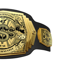 Ceinture de championnat personnalisable avec texte et année, ceinture premium or et noir pour collectionneurs, fans de sport et événements spéciaux - Product Image 3