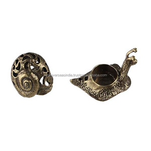 Snail Shaped Metal Brass Bakhoor <b>Incense</b> <b>Burner</b> With Antique Finished for Meditation & Aromatherapy Relaxation at Best Prices - Product Image 2