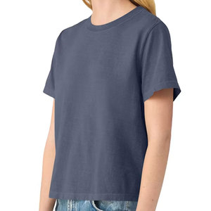 T-shirts courts personnalisés pour femmes, modèle vierge à personnaliser, impression numérique sur demande, gris - Product Image 5