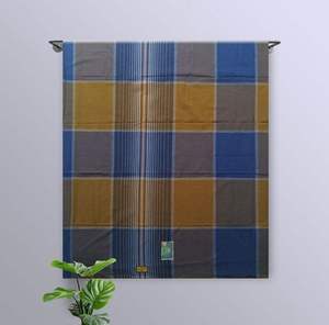 Sarung Lungi Katun Tradisional Cetak Digital Grosir Pakaian Pria Bangladesh Motif Polos/Bergaris/Polka Dot Lengan Panjang