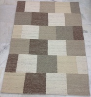 Tapis Kilim Moderne de Haute Qualité en Gros, Fabriqué à la Machine, Tons Beige Marron Terreux, Taille Personnalisée, Tissage Plat, Motif Floral, Antidérapant, en Velours