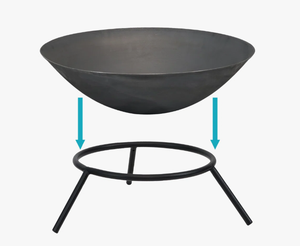 <b>Large</b> Garden Decor Heating Iron Fire Pit Tabletop Metal Party <b>BBQ</b> Grill Stove Square Wood Burning Black Fire Pits - Product Image 6