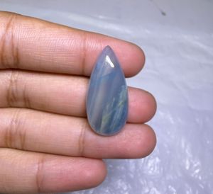 Cabochon de calcite bleue naturelle à bandes, pierre précieuse en vrac, vente en gros, calcite bleue naturelle faite à la main, pierre précieuse en vrac - Product Image 2