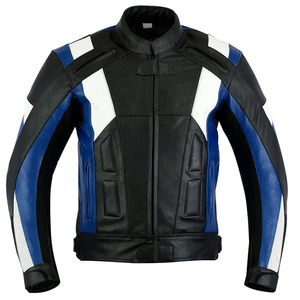 Chaqueta de Cuero Premium para Motociclistas, Color Rojo y Negro, Estilo Deportivo, con Protección CE - Product Image 3