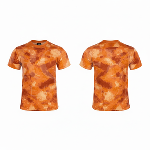 OEM Wholesale Apparel Abstract Camouflage Print T <b>Shirt</b> Short Sleeve Crew Neck Breathable Quick Dry <b>Polyester</b> Sport Tee <b>Shirts</b> - Product Image 4