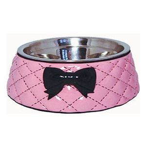 Comedero Elevado Decorativo para Mascotas con Dos Tazones de Acero Inoxidable y Diseño Metálico Vintage - Product Image 2