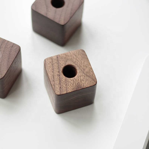 Walnut Wood Pen Holder Simple Solid Creative Wooden <b>Storage</b> for <b>Tabletop</b> Study and Desk for Home Decoration - Product Image 3