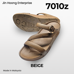 PVC <b>Women</b> Black Summer <b>Slip</b>-On Sandals Lightweight Anti-<b>Slip</b> Casual Outdoor Slippers Made in Malaysia @migo 7010z - Product Image 3