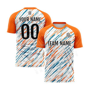 Personnalisé Hommes 100% Polyester Séchage Rapide Vêtements De Football Blanc Couleur Football Uniforme Plaine Football Jersey maillot de football - Product Image 5