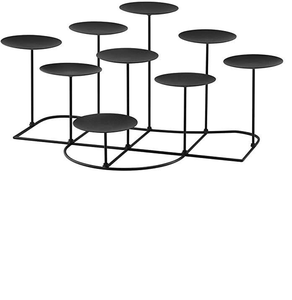 Portavelas de metal negro con forma de serpiente, decoración artística para frascos de velas de mármol, decoración de mesa - Product Image 6