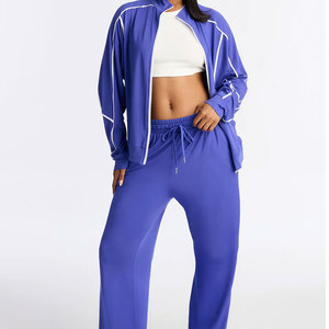 Zipper Custom Made Men Women Summer Nylon Reflective Piping Shell <b>Black</b> <b>Windbreaker</b> Jacket Pants Set Easy Wear Ski Tracksuit - Product Image 1