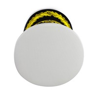 Casquette formelle blanche personnalisée avec motif laurier brodé or, bande noire, broderie à la main, homme adulte, 56-58CM