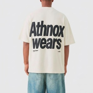 เสื้อยืดแขนสั้นทรงปกติสำหรับผู้ชาย คอกลม พิมพ์ลายตัวอักษร High Voltage สไตล์สตรีทแวร์ ผ้าเจอร์ซีย์คอตตอน 100% ระบายอากาศได้ดี - Product Image 2