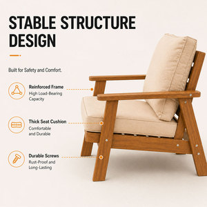 Ensemble <span class=keywords><strong>de</strong></span> canapés en rotin tressé et bois <span class=keywords><strong>pour</strong></span> l'<span class=keywords><strong>extérieur</strong></span>, résistant à l'eau, <span class=keywords><strong>pour</strong></span> <span class=keywords><strong>jardin</strong></span>, cour, chambre, plage, parc - Cadre en aluminium, revêtement en tissu - Product Image 4