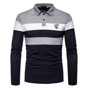 Chemises polo à manches longues pour hommes, prix d'usine, haute qualité, best-sellers - Product Image 1