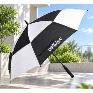 Parapluie de golf personnalisé avec logo, double couche ventilée, imprimé pour cadeau d'entreprise, utilisation extérieure pluie/soleil, vente en gros, faible MOQ - Product Image 5