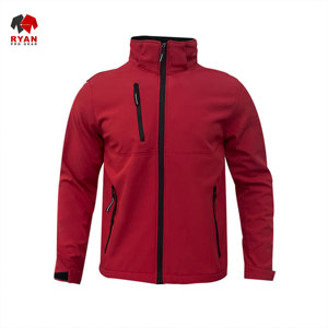 แจ็คเก็ตซอฟต์เชลล์ดีไซน์พิเศษสำหรับผู้ชาย ยี่ห้อ Ryan Pro Gear ปิดซิป พร้อมโลโก้แบบกำหนดเอง สวมใส่สบายๆ - Product Image 1