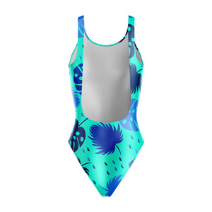 2026 Most Selling Ladies 1Piece V-Type Swimsuit for Summer Sports Solid Pattern Swim & Beachwear <b>Costumes</b> for Women and Girls - Product Image 3