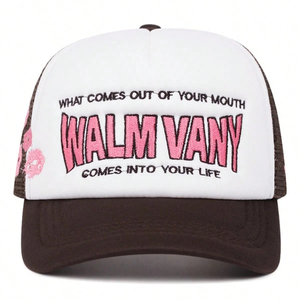 Graphic Trucker Hat Custom Slogan Print Curved Brim Casual <b>Baseball</b> <b>Cap</b> Fashion Headwear - Product Image 2