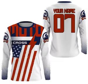 Maillots de motocross personnalisés de haute qualité pour adultes, grandes tailles, équipement de course respirant pour ATV, moto tout-terrain, course automobile - Product Image 5
