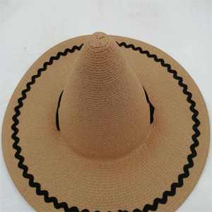 Divertidos Sombreros de Bruja Trenzados a Mano, Sombreros de Paja para Cosplay con Logotipo Personalizado para Fiestas de Halloween - Product Image 4