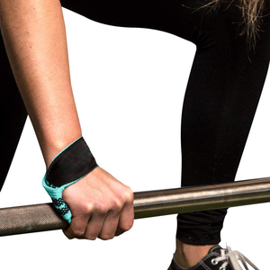 Correas de Levantamiento Ajustables de Color Verde Oliva con Rayas, Muñequeras de Algodón Resistentes con Acolchado Suave para Entrenamientos Pesados en el Gimnasio y Levantamiento de Pesas Muertas - Product Image 5