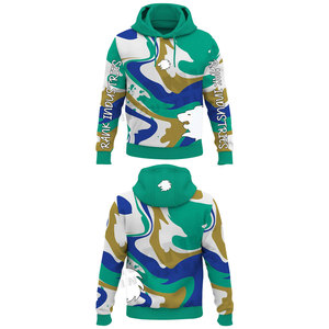 เสื้อฮู้ดลำลองสำหรับผู้ชาย ออกแบบมาเพื่อการวิ่งและออกกำลังกาย เสื้อฮู้ดผู้ชายดีไซน์พื้นฐาน ผ้าฝ้ายผสม - Product Image 5
