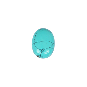 Pierre précieuse synthétique verte turquoise, cabochon ovale, 36 carats, 29x21mm, pierre lâche personnalisable pour la fabrication de bijoux - Product Image 1