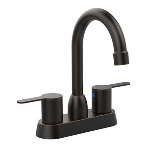 Robinet de lavabo pour caravane en bronze huilé, à deux poignées, pour 2/3 trous, expédition en semaine, robinets de bain et de douche - Product Image 1