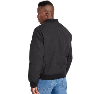 Vestes bomber d'hiver pour hommes sur mesure en gros, à capuche, décontractées, unies, coupe-vent, pour la course à pied - Product Image 4