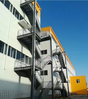 Edificio Comercial Prefabricado Moderno de Bajo Costo con Estructura de Acero Ligero, de Varios Pisos, para Apartamentos, Oficinas, Hoteles y Talleres