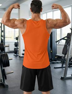 Heavyweight Stretch <b>Men</b>’s Tank Top Sleeveless Gym Vest Fitness Workout Shirt Bodybuilding <b>Singlet</b> Athletic Sportswear Custom - Product Image 2