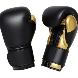 Gants de boxe en cuir véritable avec logo personnalisé, à lacets, pour l'entraînement, vente en gros, fabricant - Product Image 2