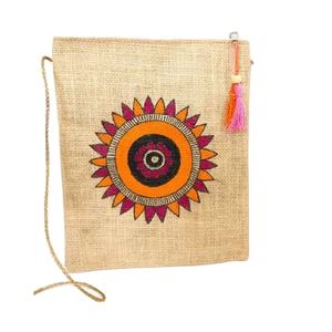 Sac bandoulière décontracté en jute, sac à bandoulière tendance et écologique pour un usage quotidien - Product Image 4