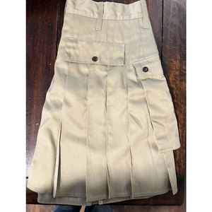 VENTE CHAUDE Kilt cargo plissé UTILITY pour homme, couleur marron kaki, durable, vente en gros 2026 - Product Image 2