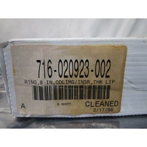 แหวน LAM 716-020923-002 ขนาด 8 นิ้ว, COLIMG/INSR, THK - อุปกรณ์และอะไหล่เซมิคอนดักเตอร์ระดับโลกที่เชื่อถือได้ - Product Image 1