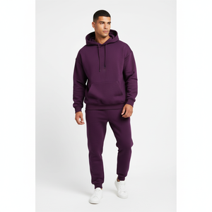 ชุดเซ็ตเสื้อฮู้ดดี้และกางเกงจ็อกเกอร์แบบกลับด้านได้ ล้างสีแบบแอซิดวอช ระบายอากาศได้ดี สวมใส่ได้ทั้งชายและหญิง เหมาะสำหรับฤดูหนาว ไซส์พลัส สีพื้น แต่งลูกปัด - Product Image 6